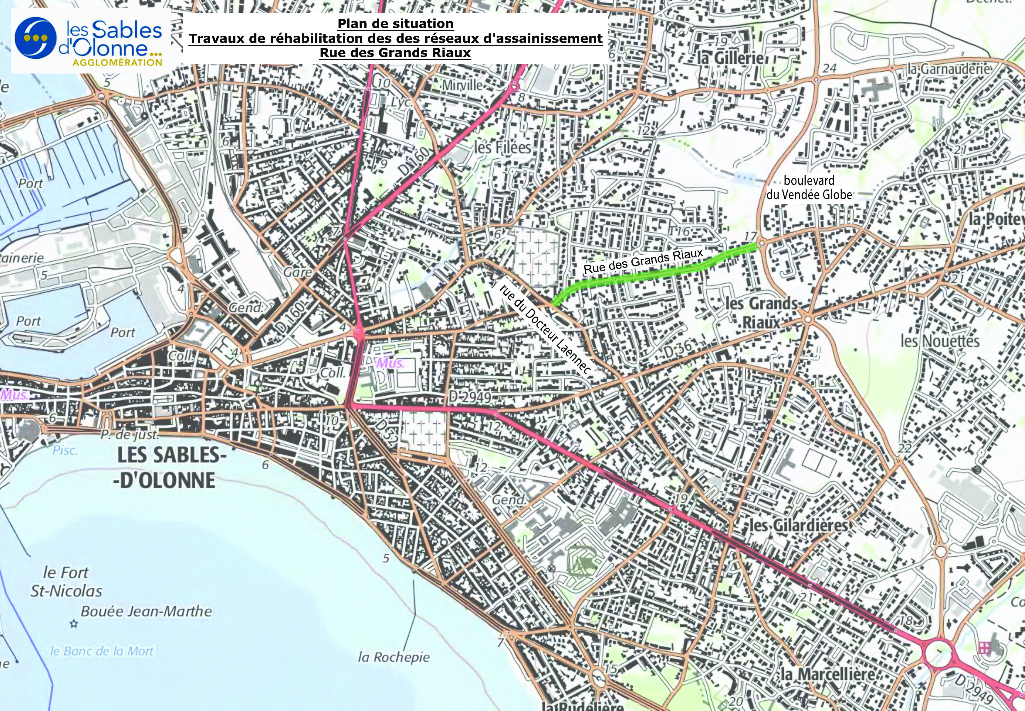 Plan de situation - Rue des Grands Riaux