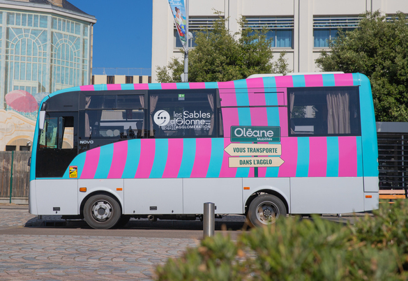 bus agglo rose et bleu